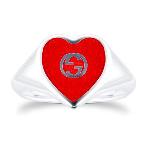 gucci interlocking heart ring|gucci ghost ring price.